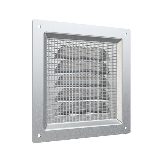 Решетка вентиляционная 1212МЦ (125х125  оцинкованная)