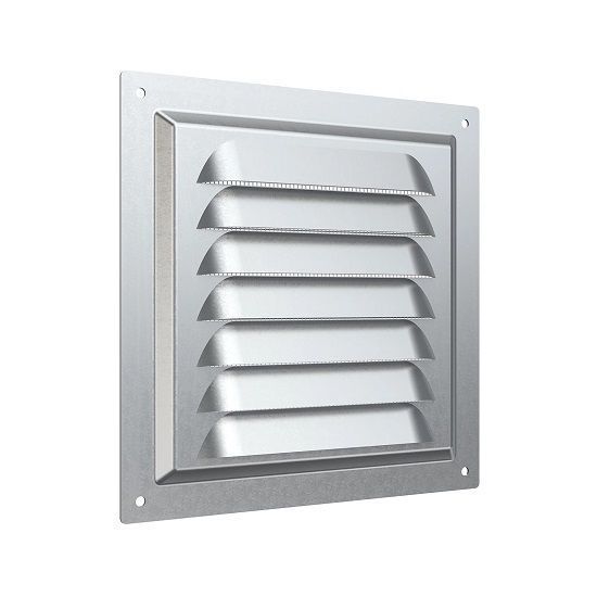 Решетка вентиляционная 1515МЦ (150х150  оцинкованная)
