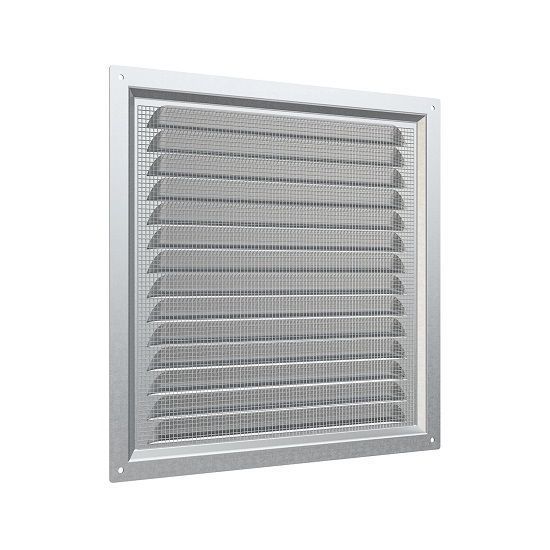 Решетка вентиляционная 2525МЦ (250х250  оцинкованная)