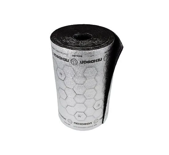 Пенофол Black Тип С 10 мм, 0,6 м, 15 м, 9 м2